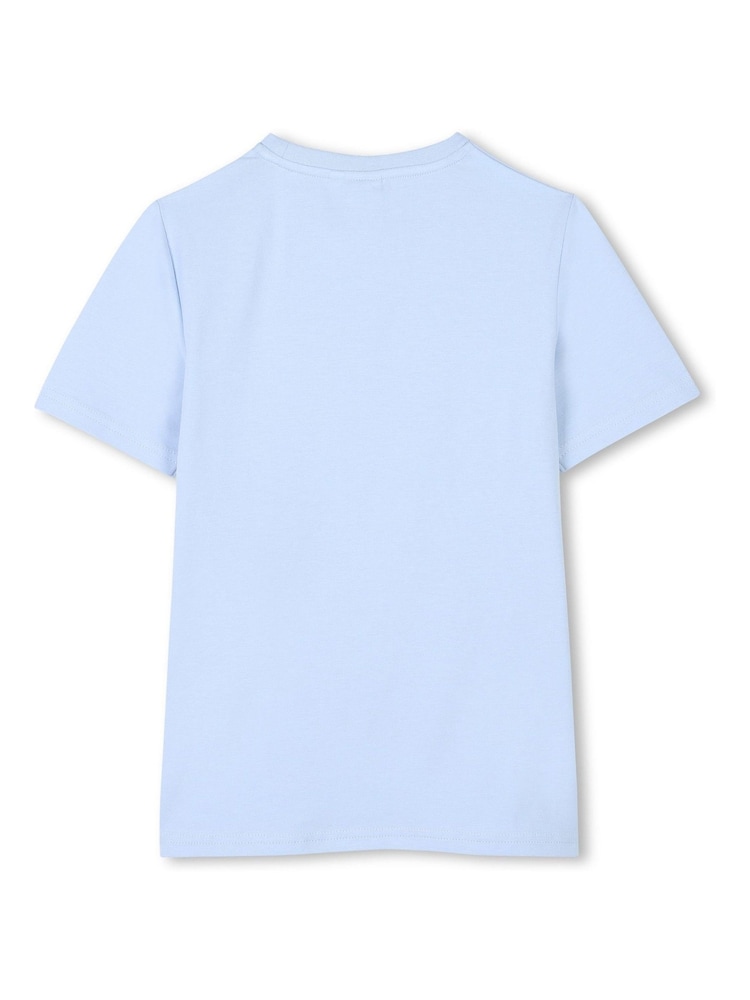 BOSS Blue Chest Logo Short Sleeve T-Shirts 2 Pack - Image 6 of 6 BOSS Blue Chest Logo Short Sleeve T-Shirts 2 Pack - Image 6 of 6