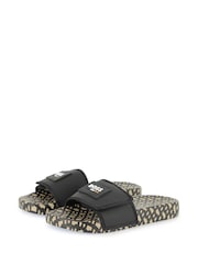 BOSS Black All Over Print Logo Sliders With Touch Fastening - Image 2 of 7