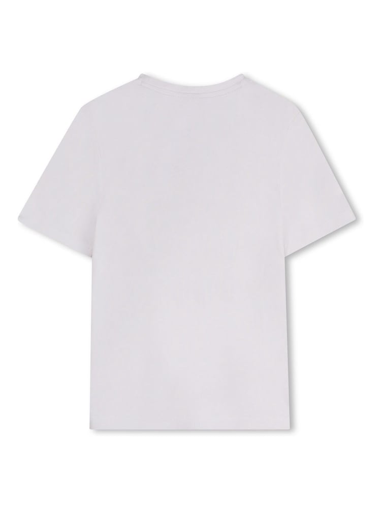 BOSS White Triple Logo Short Sleeve T-Shirt - Image 2 of 2 BOSS White Triple Logo Short Sleeve T-Shirt - Image 2 of 2