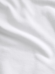 BOSS White Logo Short Sleeve Pique Polo Shirt - Image 4 of 4