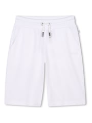 BOSS White Logo Bermuda Shorts - Image 1 of 2