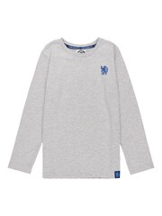 Fanatics Boys Grey Chelsea Check 100% Cotton Long Pant Lounge Set - Image 3 of 3