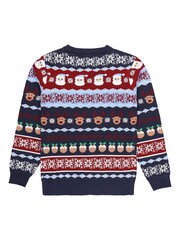 Fanatics Kids Blue Aston Villa Fairisle Christmas Jumper - Image 2 of 3