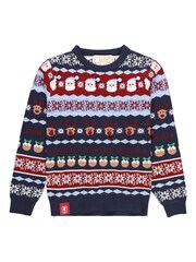 Fanatics Kids Blue Aston Villa Fairisle Christmas Jumper - Image 3 of 3