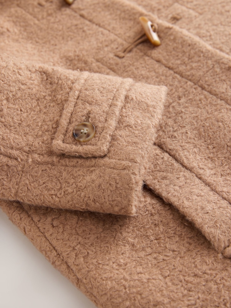 Camel - Relaxed Fit Duffle Coat With Wool (3-16yrs) - Bild 5 von 5