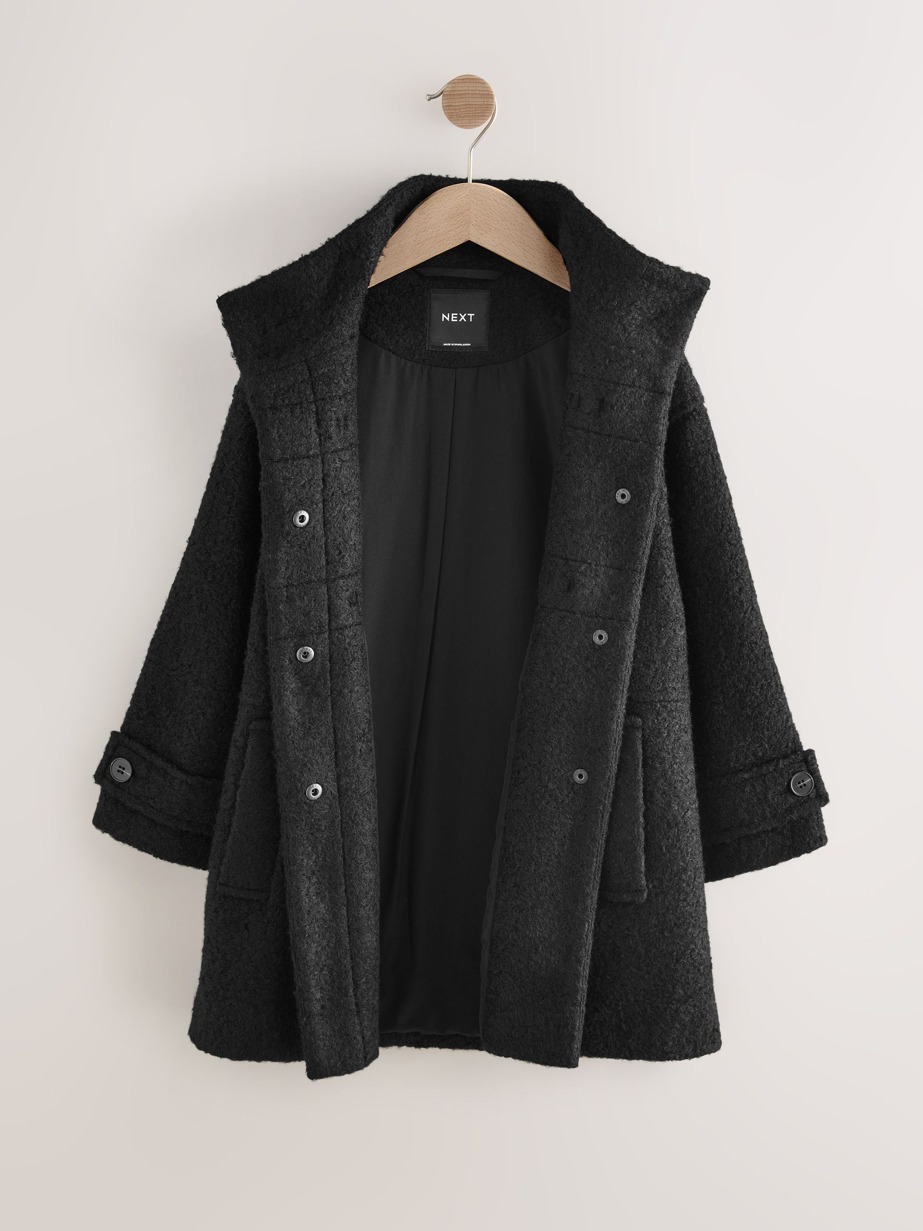 +J ブラック ダッフルコート XXL ウール ダブルフェイス ダッフルコート | Brooks Brothers Japan