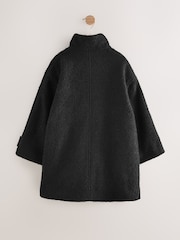 Schwarz - Relaxed Fit Duffle Coat With Wool (3-16yrs) - Bild 7 von 9