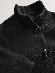 Schwarz - Relaxed Fit Duffle Coat With Wool (3-16yrs) - Bild 9 von 9