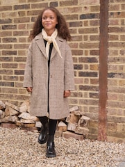 Brown Relaxed Fit Over Coat With Wool (3-16yrs) - Image 1 of 12