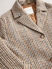 Brown Relaxed Fit Over Coat With Wool (3-16yrs) - Image 10 of 12