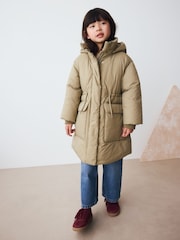 Sage Green Shower Resistant Utility Padded Coat (3-16yrs) - Image 2 of 10