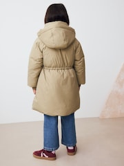 Sage Green Shower Resistant Utility Padded Coat (3-16yrs) - Image 3 of 10