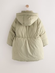 Sage Green Shower Resistant Utility Padded Coat (3-16yrs) - Image 7 of 10