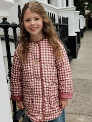 Check Shower Resistant Quilted Jacket (3-16yrs) - Image 1 of 12