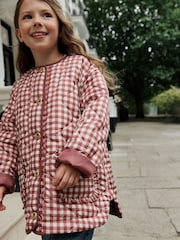 Check Shower Resistant Quilted Jacket (3-16yrs) - Image 2 of 12