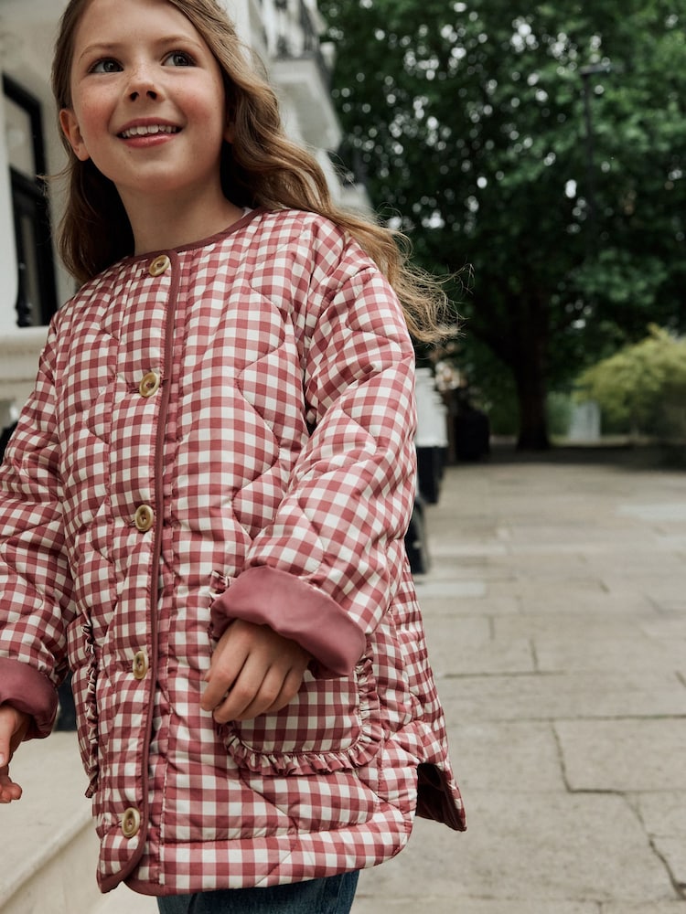Check Shower Resistant Quilted Jacket (3-16yrs) - Image 2 of 12