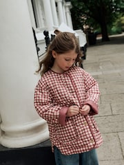 Check Shower Resistant Quilted Jacket (3-16yrs) - Image 4 of 12