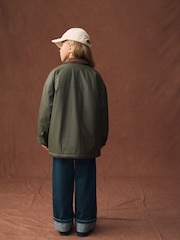 Khaki Green Shower Resistant Barn Jacket (7-16yrs) - Image 3 of 5