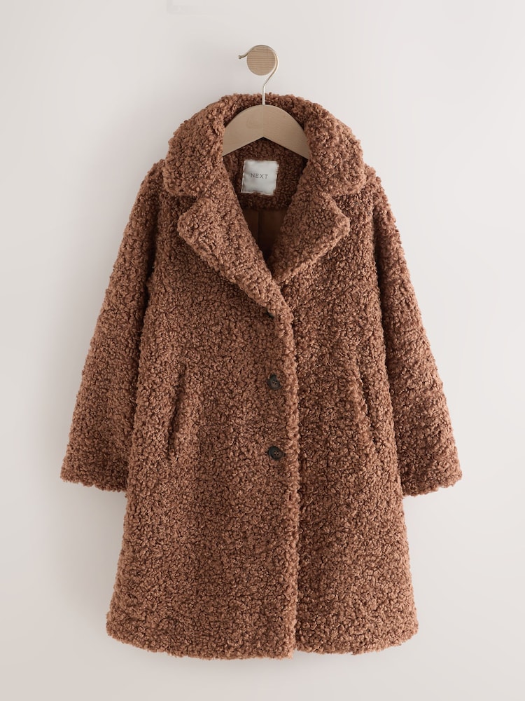 Camel Borg Over Coat (3-16yrs) - Image 1 of 5