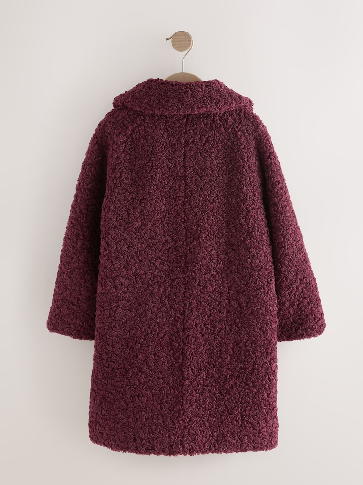 Berry Red Borg Over Coat (3-16yrs) - Image 2 of 5
