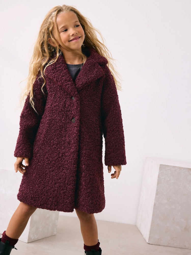 Berry Red Borg Over Coat (3-16yrs) - Image 2 of 10 Berry Red Borg Over Coat (3-16yrs) - Image 2 of 10