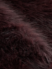 Chocolate Brown Faux Fur Coat (3-16yrs) - Image 5 of 5