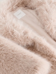 Cream Faux Fur Coat (3-16yrs) - Image 4 of 5