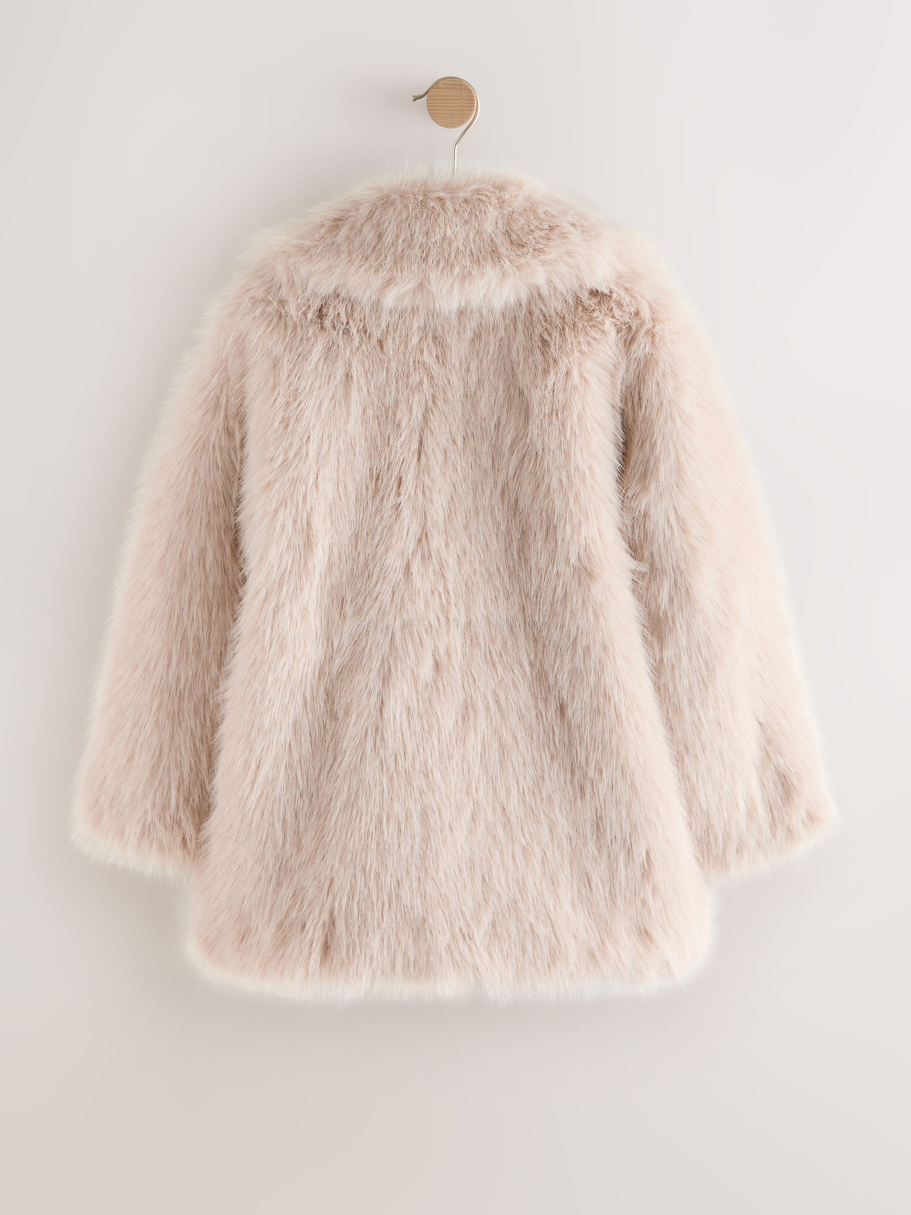 Buy Cream Faux Fur Coat (3-16yrs) from Next USA