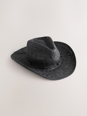 Black Western Hat - Image 1 of 3