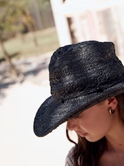 Black Western Hat - Image 4 of 7