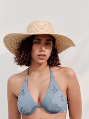 Neutral Wide Brim Floppy Hat - Image 2 of 6