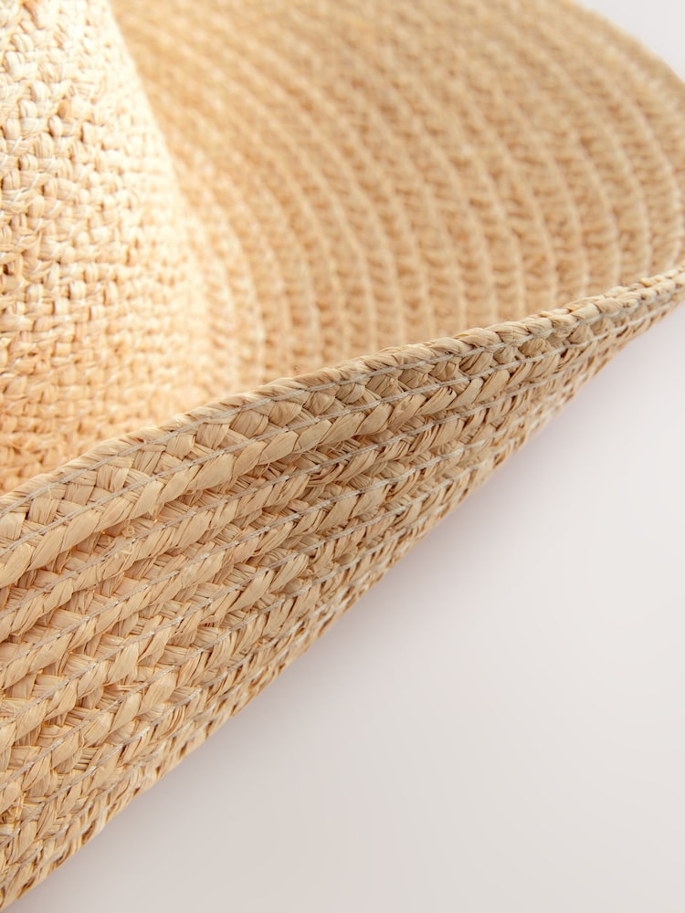 Neutral Wide Brim Floppy Hat - Image 6 of 6