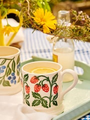 Emma Bridgewater Cream Raspberries1/2 Pint Mug - Image 1 of 5