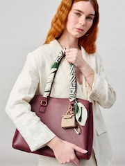 Aela Green And White Stripe Print Tie Me Up Scarf - Image 5 of 5