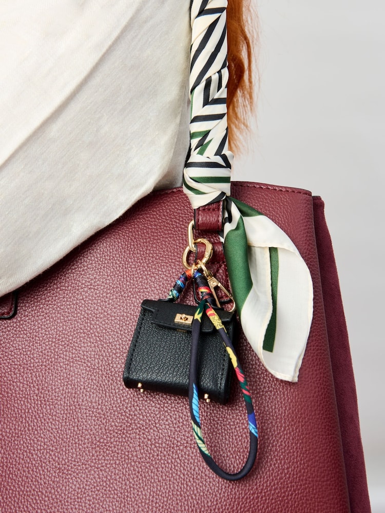 Aela PU Mini Handbag Style Bag Charm - Image 1 of 4