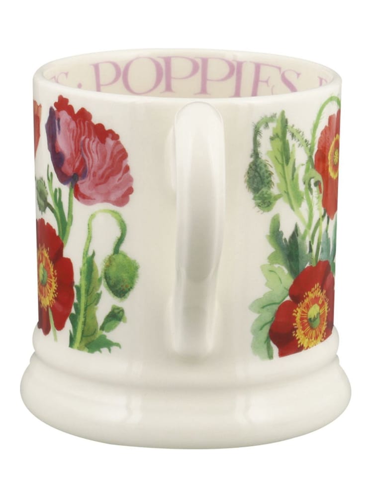 Emma Bridgewater Cream Poppy 1/2 Pint Mug - Image 4 of 4