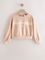 Pink Long Sleeves Crew California Top - Image 1 of 1