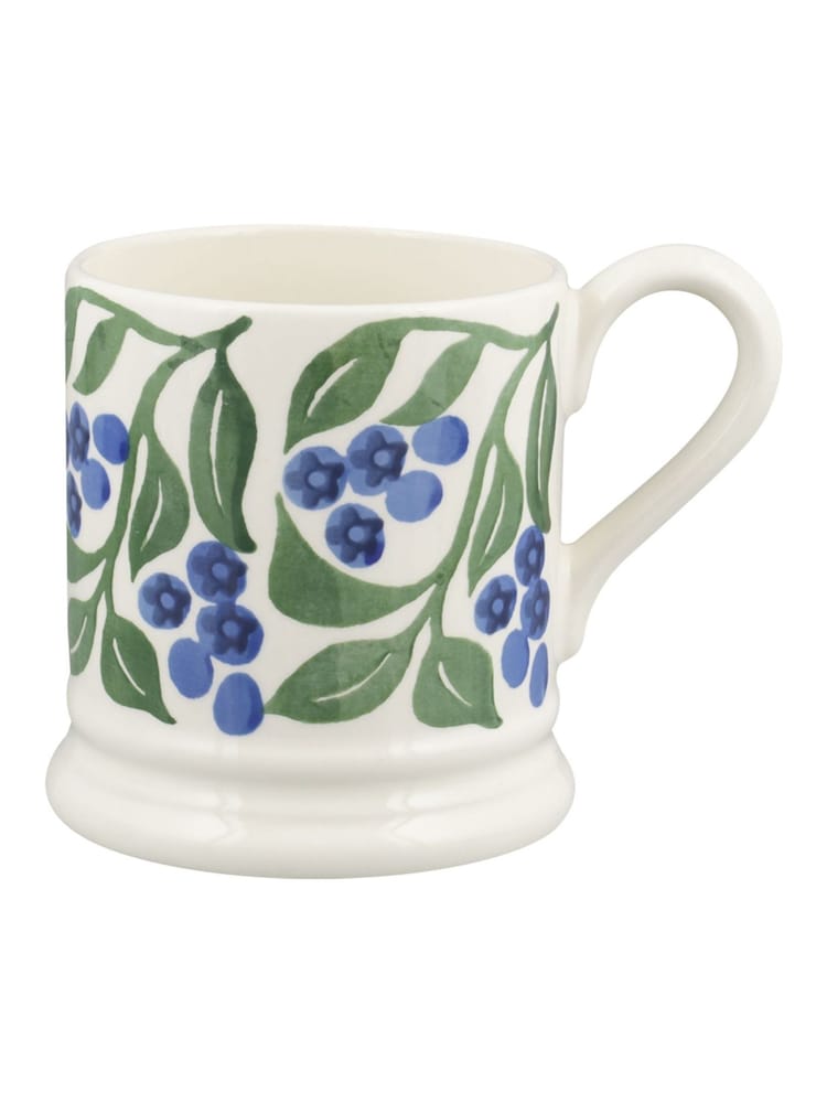 Emma Bridgewater Cream Blueberries 1/2 Pint Mug - Image 2 of 5