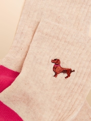 Joules Kids' Volley Cream/Blue Pack of Two Tennis Socks - Image 1 of 3