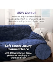 Carmen Blue Core Fleece Luxury Electric Heated Flow and Over B 9 Heat Settings - Image 3 of 8