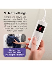 Carmen Blue Core Fleece Luxury Electric Heated Flow and Over B 9 Heat Settings - Image 4 of 8