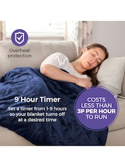 Carmen Blue Core Fleece Luxury Electric Heated Flow and Over B 9 Heat Settings - Image 5 of 8