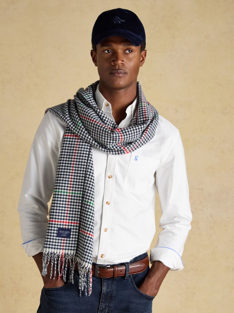 Joules Langtree Cream/Navy Scarf - Image 1 of 7