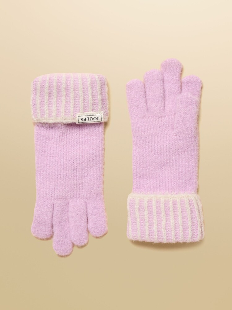 Joules Wanderer Lilac Purple Gloves - Image 2 of 3 Joules Wanderer Lilac Purple Gloves - Image 2 of 3