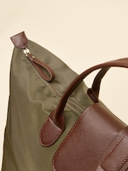 Joules Edie Khaki Green Weekend Bag - Image 10 of 10