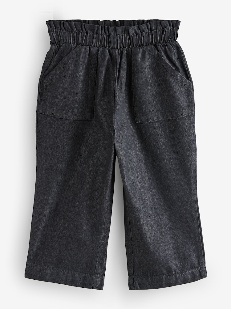 Black Paperbag Jeans - Image 1 of 1 Black Paperbag Jeans - Image 1 of 1