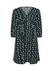 Evans Green Balloon Sleeve Dress - Image 5 of 5