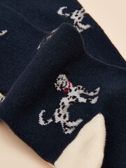 Joules Everyday Navy/Oatmeal 2 Pack Socks - Image 2 of 3