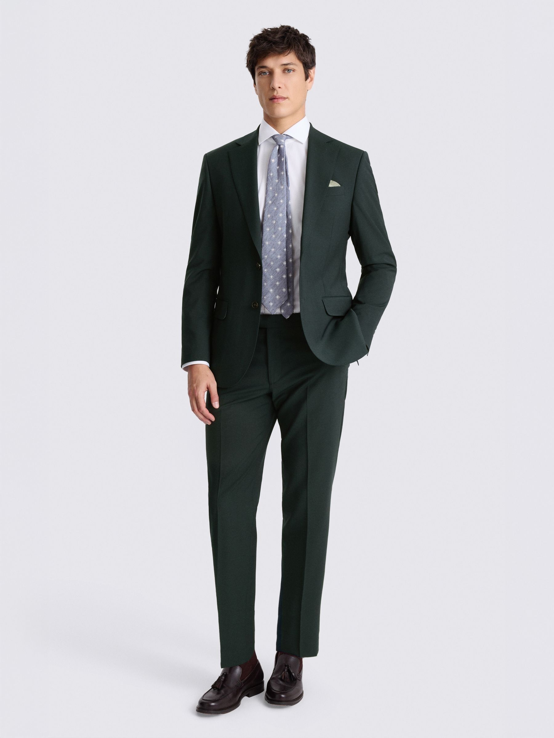 next スーツセット 116cm Buy MOSS Bottle Green Single Breasted Tailored Fit Performance