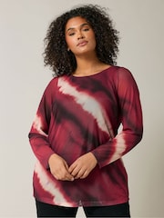 Evans Red Mesh Swing Top - Image 1 of 6